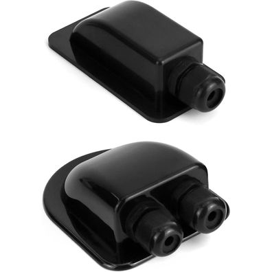 QWORK 2-Fach / 1-Fach ABS Solar Dachdurchführung IP68 Wasserdicht für