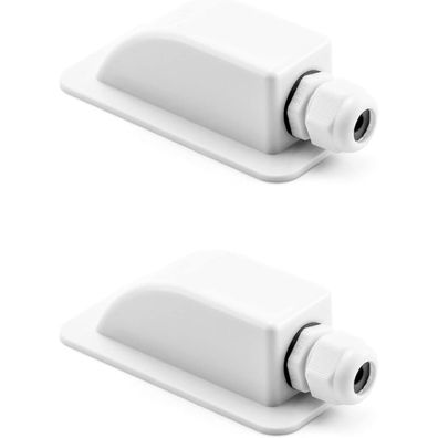 QWORK 2 Stück IP68 Wasserdichte ABS Solar Dachdurchführung, 1-Fach