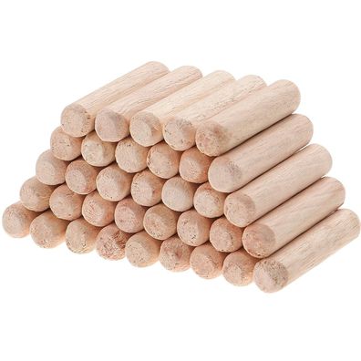 Faankiton Holzdübel Set 1000 Stück 6x30mm, Riffeldübel Buche für Möbel & DIY