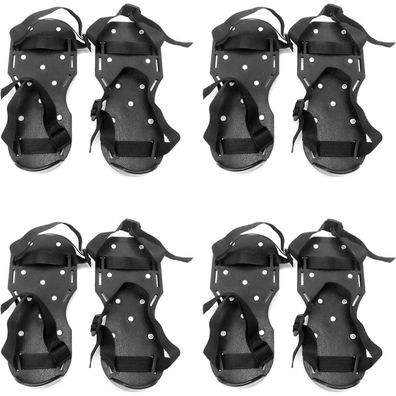 QWORK Profi Nagelschuhe mit 25mm Spikes für Epoxidböden, Estrichschuhe (Paar)