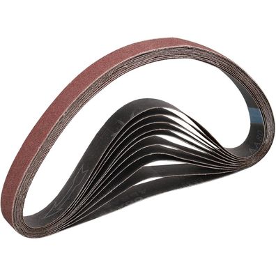 Stebruam Schleifband 25x762 mm, Körnung 60 - 10 Stück für Bandschleifer