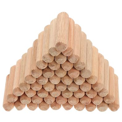 Faankiton 400 Stück Holzdübel Set 10x40mm aus Buche, Riffeldübel für Möbel