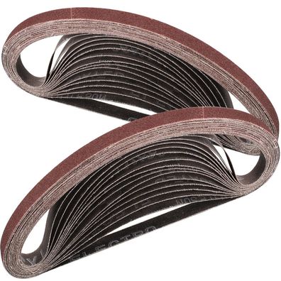 Stebruam Schleifbänder 9x533 mm, Körnung 100, 30 Stück