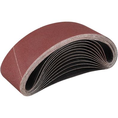 Stebruam Schleifbänder 100x610 mm, Körnung 100, 12 Stück für Bandschleifer