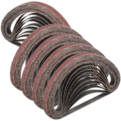 Stebruam 50 Stück Schleifbänder 13x457 mm, Körnung 40 für Bandschleifer