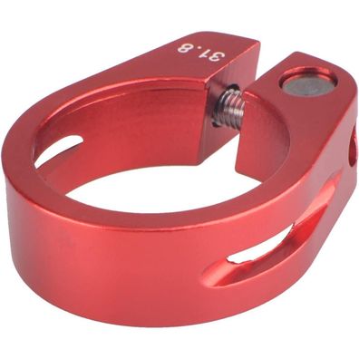 Triwonder Fahrrad Sattelklemme 31,8 mm Rot - Schnellspanner Sattelstützenklemme