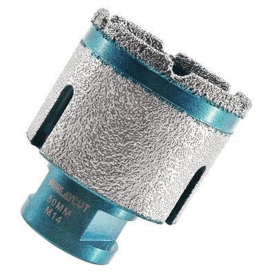 Minlaycut Diamantbohrer 50mm Fingerfräser Lochsäge M14 Gewinde für Fliesen