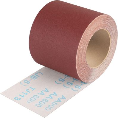 Shineboc Schleifpapier Rolle Körnung 600, 93 mm x 10 m, Schleifleinen für