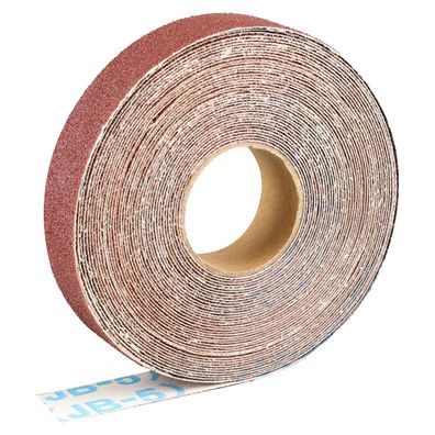 Shineboc Schleifpapierrolle 2,5 cm x 10 m, Körnung 80, Aluminiumoxid