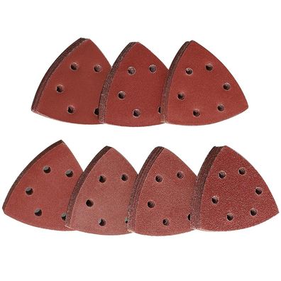 Stebruam 70tlg Deltaschleifer Schleifpapier Klett, 93x93x93mm, Körnung 60-400