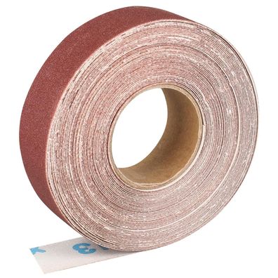 Shineboc Schleifpapierrolle 2,5 cm x 10 m, Aluminiumoxid, 180er Körnung für