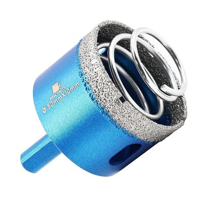Brschnitt Diamant Fliesenbohrer 50mm - Diamantbohrkrone mit Feder für Keramik