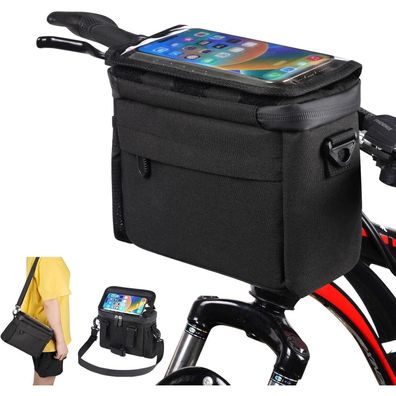 flintronic Fahrradkorb vorne Tasche, wasserdicht mit Touchscreen und