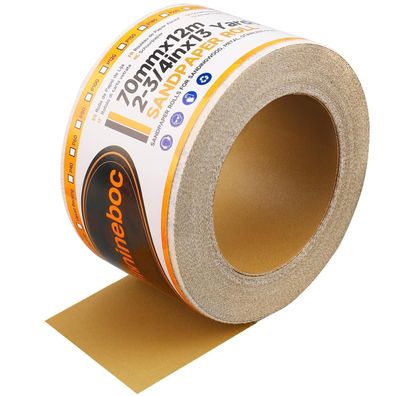 Shineboc Netz Schleifpapier Rolle Klett, 70 mm x 12 m, Körnung 240, für Holz