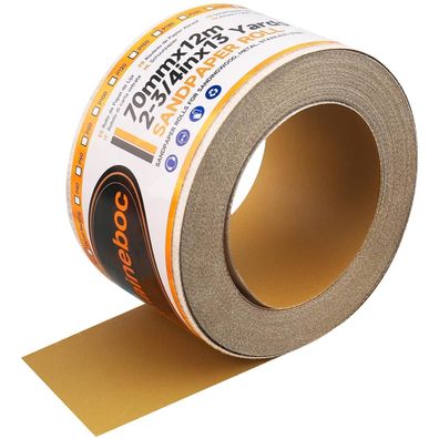 Shineboc Netz Schleifpapier Rolle Klett, 70mm x 12m, Körnung 320 für Holz