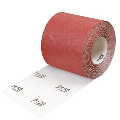Shineboc Schleifpapier Rolle 120er Körnung, 93 mm x 10 m - Ideal für Holz und