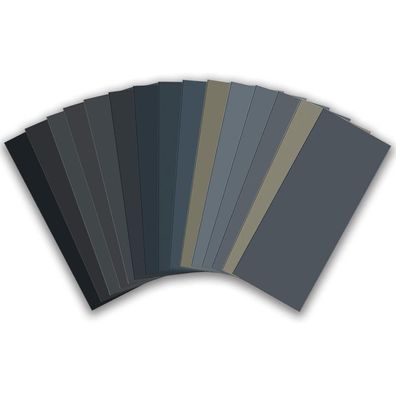 zoerbufan 15er Schleifpapier Set 23x9 cm, Körnung 80-3000, Nass & Trocken für