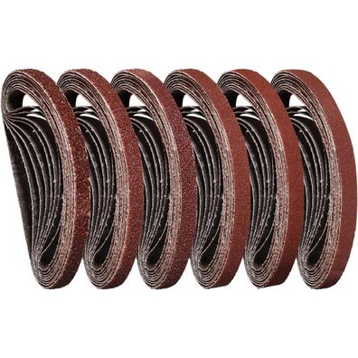 Stebruam Schleifbänder 10 x 330 mm, 30 Stück Set mit Körnungen 40-240 für Black