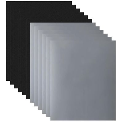 zoerbufan 12er Schleifpapier Set 280x230 mm, Körnung 1000-5000, Nass & Trocken