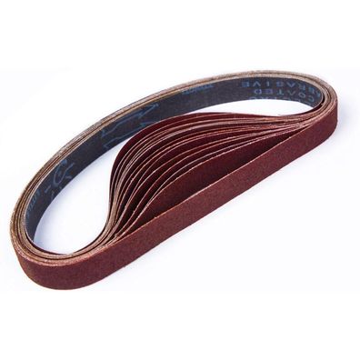 Stebruam Schleifbänder 25 x 762 mm, 15 Stück im Set mit Körnungen