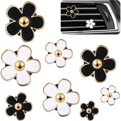 8x Gänseblümchen Auto Lufterfrischer Clip Set - Innenraum Deko & Aromatherapie