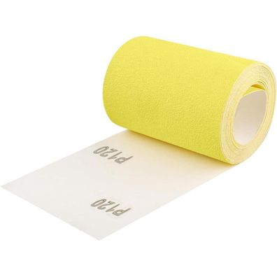 Shineboc Schleifpapier Rolle Gelb, 93 mm x 5 m, Quarzsand-Trockenschleifpapier