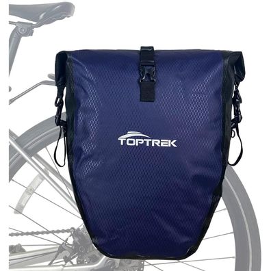 toptrek Fahrradtasche Gepäckträger 23-28L, Wasserdicht mit Reflektoren und