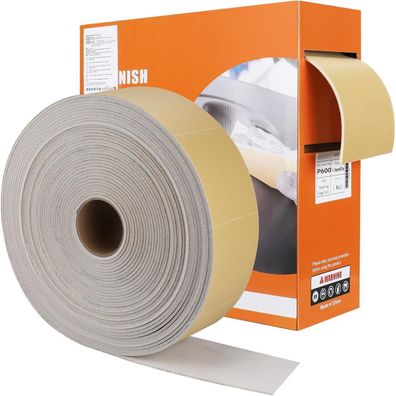 Shineboc Schleifpapierrolle 115mm x 25m, Korn 800 - Ideal für Metall, Holz