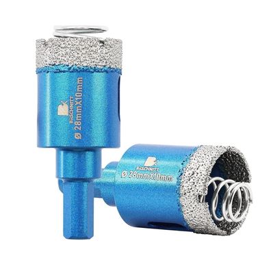 Brschnitt Diamant Fliesenbohrer 2 Stück 28mm - Diamantbohrkrone mit Feder für