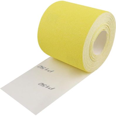 Shineboc Schleifpapier Rolle Gelb 93 mm x 10 m, Quarzsand-Trockenschleifpapier