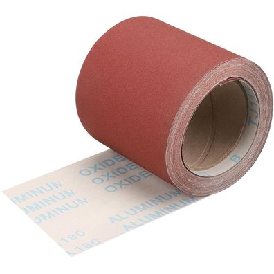 Shineboc Schleifpapier Rolle 115 mm x 10 m, Körnung 180 - Ideal für Hartholz