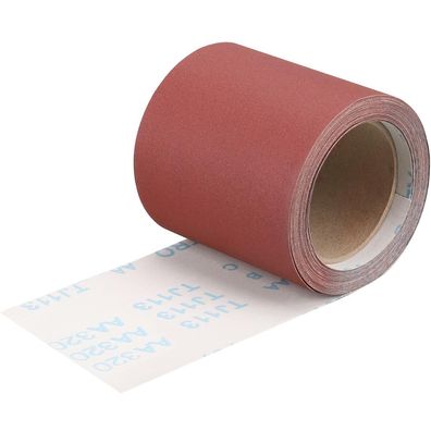 Shineboc Schleifpapier Rolle 115 mm x 10 m, Körnung 320 - Ideal für Hartholz