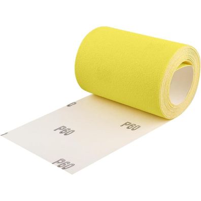 Shineboc Schleifpapier Rolle Gelb 93 mm x 5 m, Quarzsand-Trockenschleifpapier