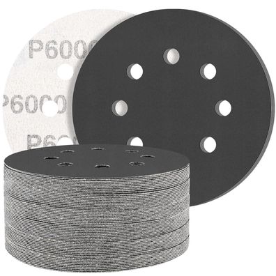 Stebruam 50 Stück Siliciumcarbid Schleifpapier 125mm Klett 6000 Körnung