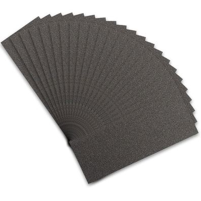 Stebruam Profi Schleifpapier Set, 21 Stück, Körnung 150, Nass und Trocken, für
