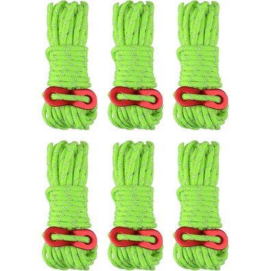 Triwonder Reflektierende Abspannseile mit Seilspanner, 4m, 4mm Nylonschnur
