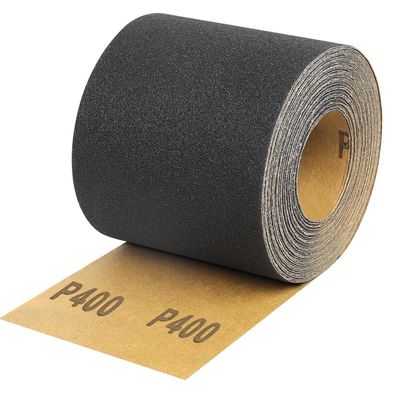 Shineboc Schleifpapier Rolle 400er Körnung, 93 mm x 10 m, für Holz und Metall