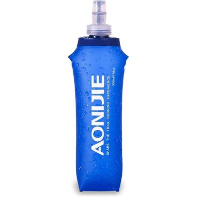 Triwonder TPU Faltbare Soft Flask Trinkflasche, BPA-frei, 500ml, ideal für