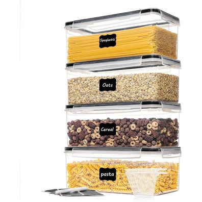 Vtopmart 3.2L Vorratsdosen mit Deckel, Luftdicht, 4er Set, BPA Frei, für