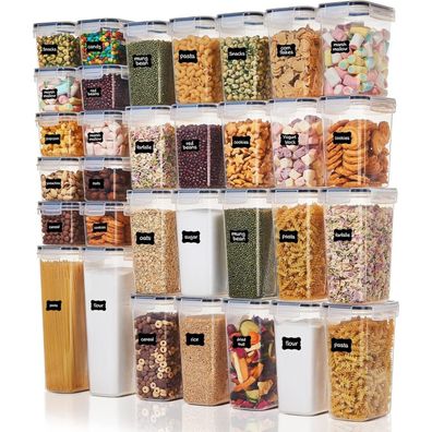 Vtopmart Vorratsdosen Set mit 32 luftdichten Behältern, BPA-frei, inkl