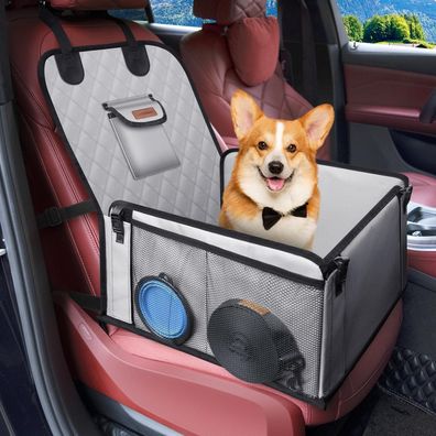 Looxmeer Hunde Autositz Extra Stabil für Kleine/Mittlere Hunde, Verstärkte