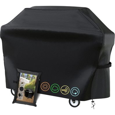 Nifogo Grillabdeckung 145x61x117 cm - Wetterfest, Wasserdicht, Winddicht