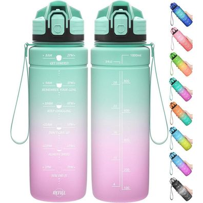 Coolfel Sport Trinkflasche 2l, 1,5l, 1l, 700ml, 500ml Kinder Auslaufsicher