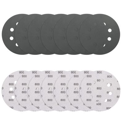 Vibratite 70er Schleifpapier 125mm Klett, 800er Körnung, 8 Loch, Nass & Trocken