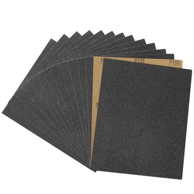 Stebruam Nassschleifpapier 100 Körnung, 15 Stück, 9x11 Zoll, für Metall, Holz