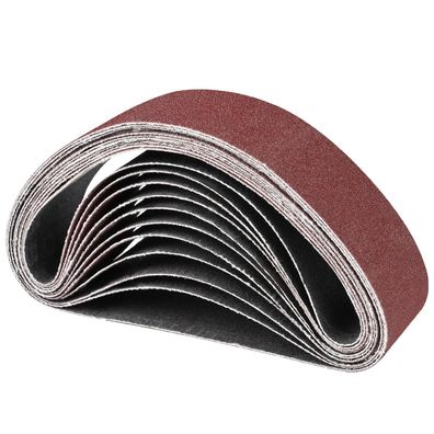 Stebruam Schleifbänder 30x330 mm, 10 Stück, gemischte Körnungen 60-240 für