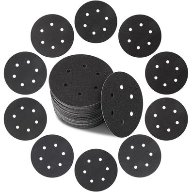 Stebruam 50er Schleifpapier Klett 150mm Siliziumkarbid Körnung 60-400 für Nass