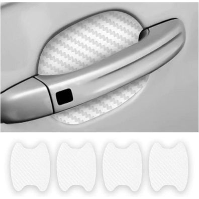Cgeamdy 4PCS Carbon Fiber Auto Schutzfolie Kratzfest Universal Passform für die