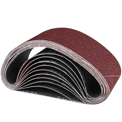 Stebruam Schleifbänder 75x510 mm, 10 Stück, Körnung 60/80/100/120/240