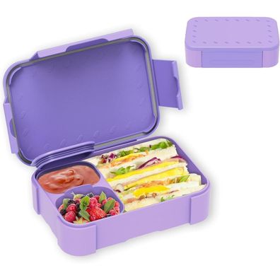 Xjianfu Brotdose Kinder mit 900ml Fächern, Auslaufsichere Bento-Box für Mädchen